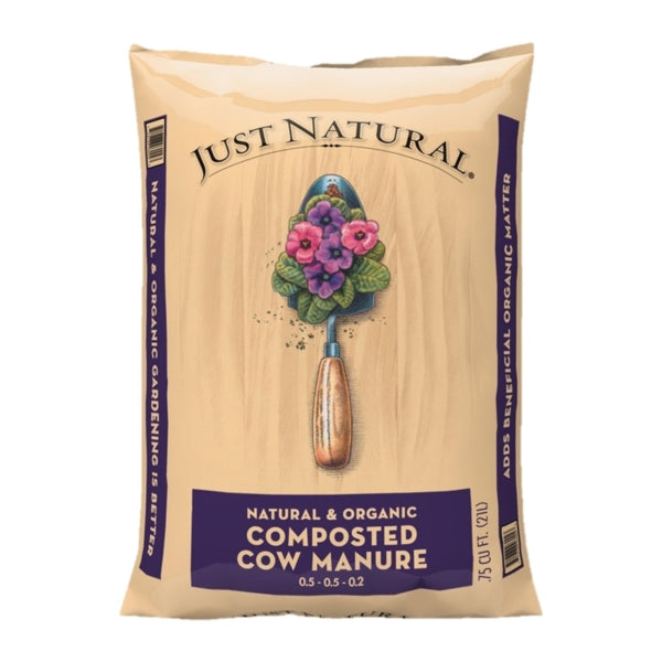Jolly Gardener Just Natural 50050006 Composted Cow Manure, 0.75 cu-ft Bag