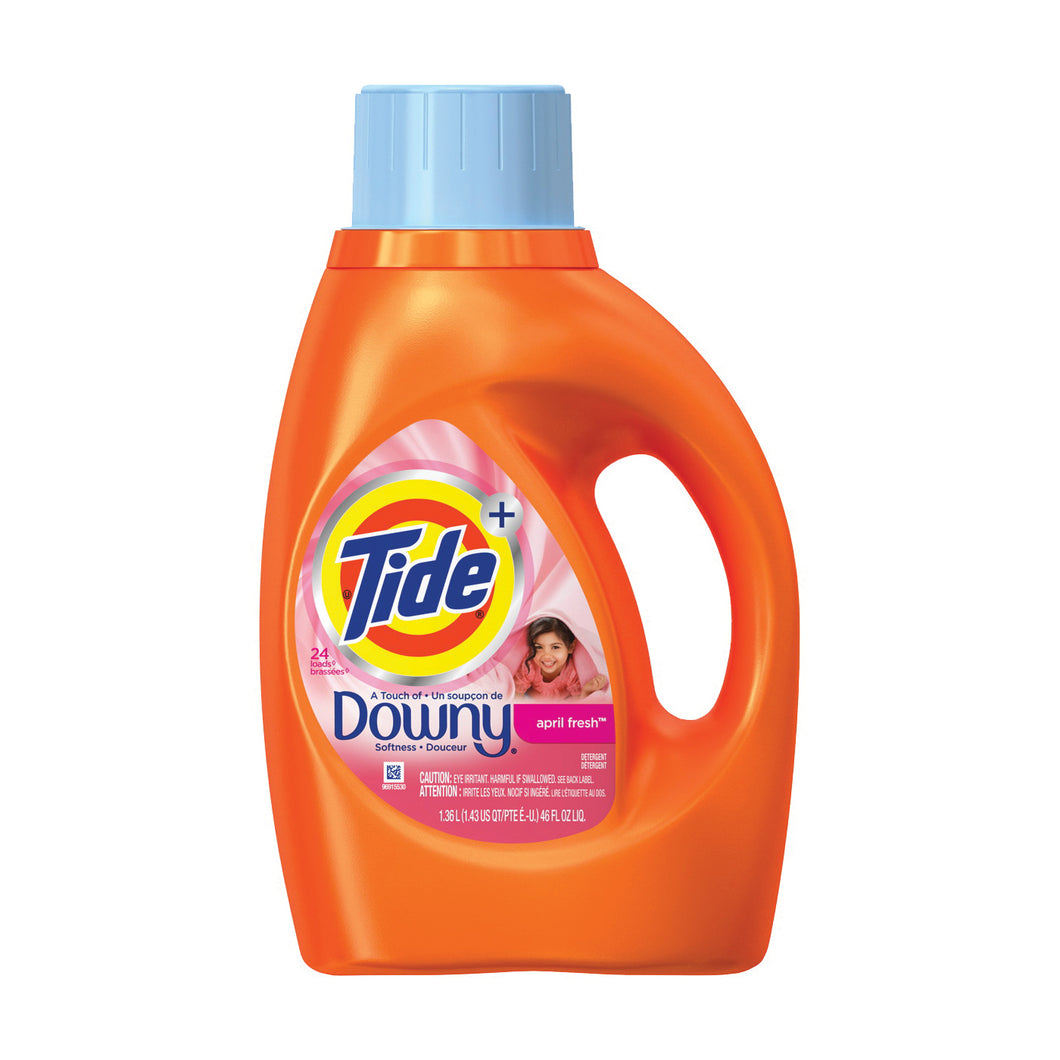 Tide 87453 Laundry Detergent, 46 oz Bottle, Liquid, April Fresh, Floral