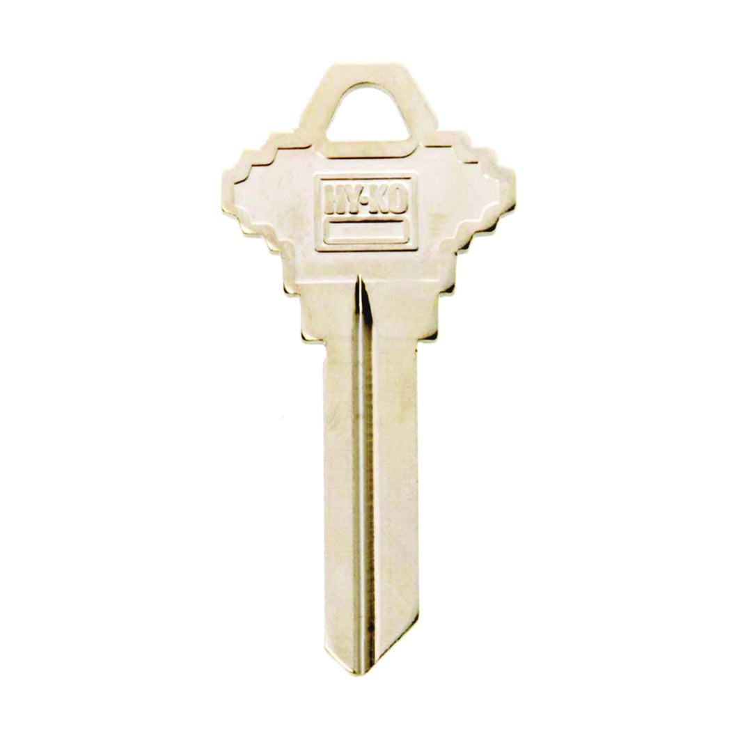 HY-KO 11010SC9 Key Blank, Brass, Nickel, For: Schlage Cabinet, House Locks and Padlocks