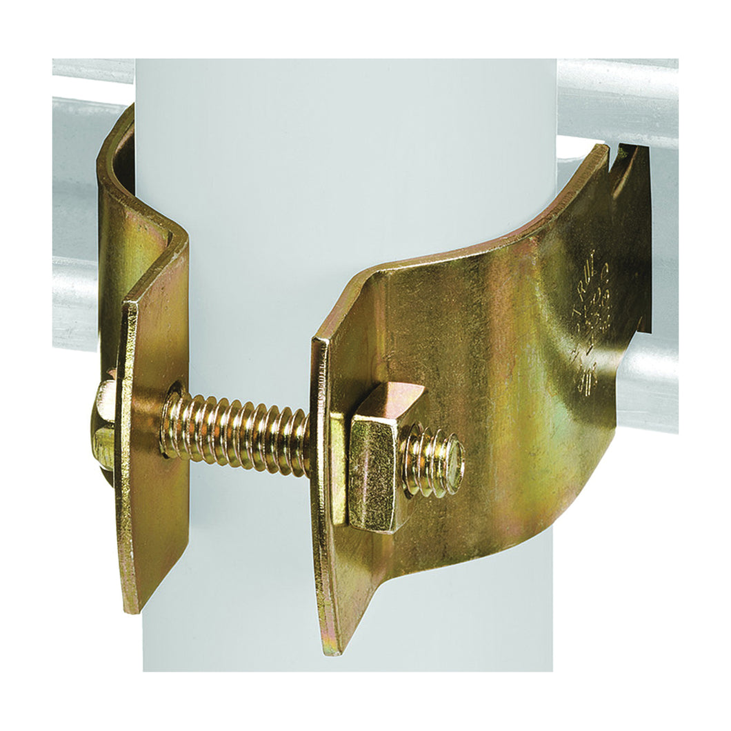 SuperStrut Z703 1 1/2-10 Pipe Clamp, Steel, Gold, Galvanized