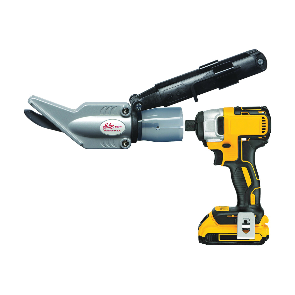 Malco TSF1 Siding Shear Attachment, Steel, For: 14.4 V or Larger Cordless or Standard A/C Power Drills