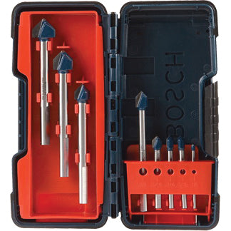 Bosch GT3000 Glass and Tile Bit Set, 8-Piece, Carbide