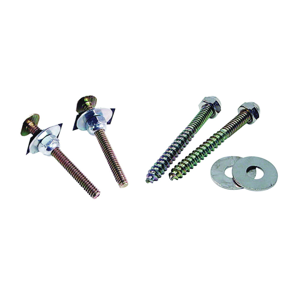 Danco 88986 Closet Bolt and Screw Set, Steel, Brass