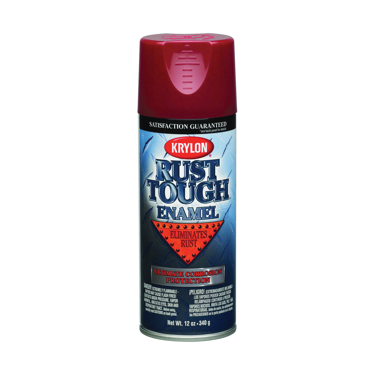 Krylon K09210007 Rust-Preventative Enamel Paint, Gloss, Radiant Red, 12 oz, Can