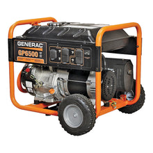 Load image into Gallery viewer, GENERAC GP 5940 Portable Generator, 67.8/33.9 A, 120/240 VAC, 8125 W Output, Gasoline, 7.2 gal Tank, Pull Start
