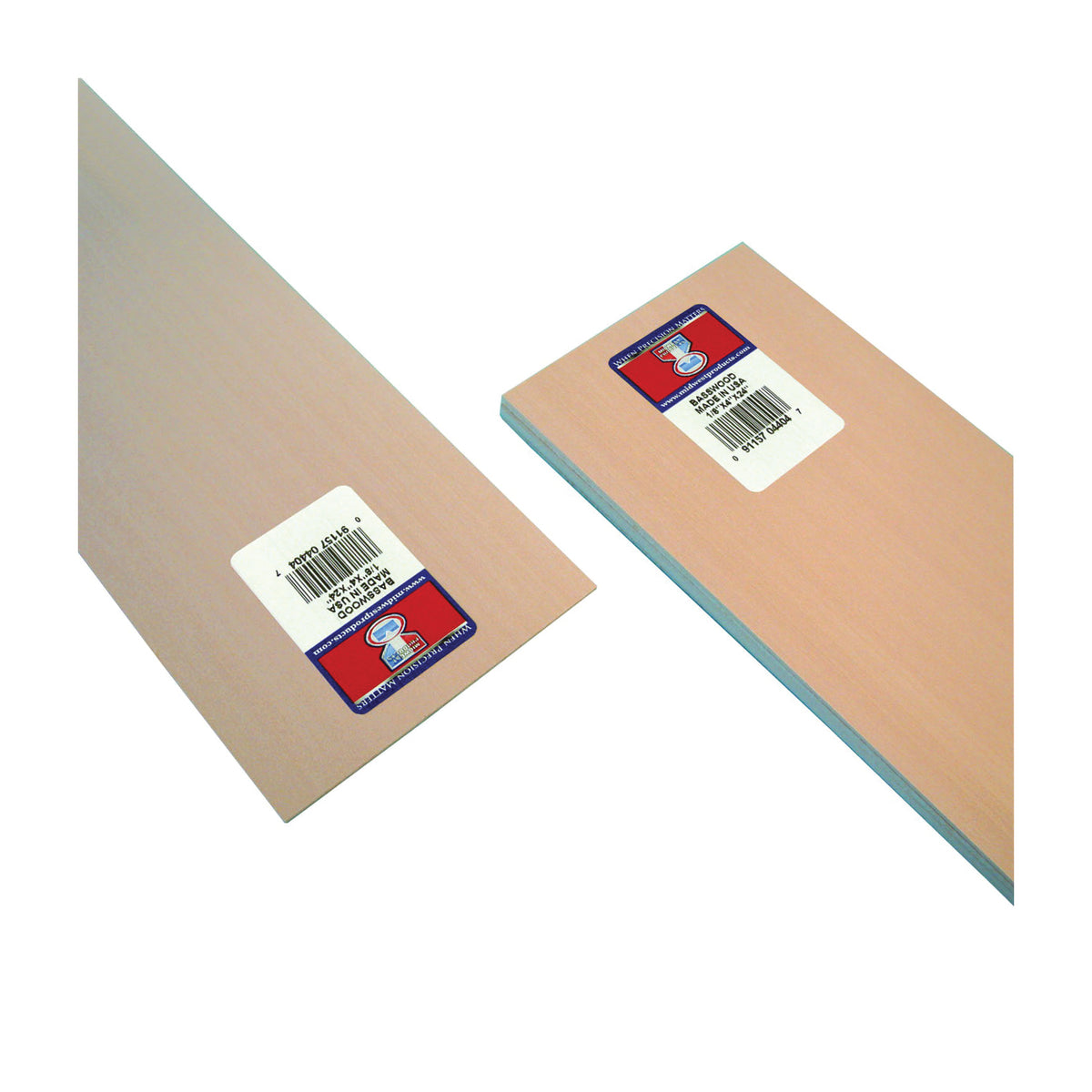 MIDWEST PRODUCTS 4404 Basswood Sheet, 24 in L, 4 in W, Basswood