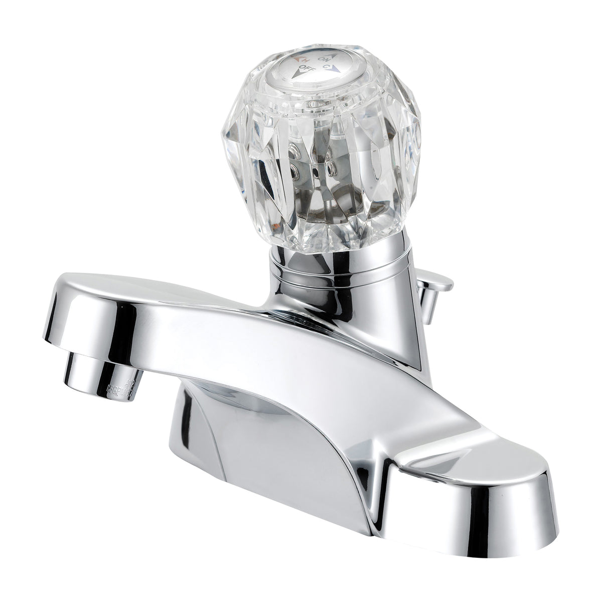 Boston Harbor F4510042CP Lavatory Faucet, 1.2 gpm, 1-Faucet Handle, 3-Faucet Hole, Metal/Plastic, Chrome Plated