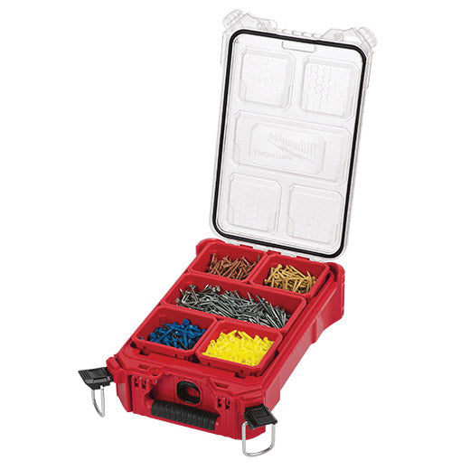 Milwaukee 48-22-8435 Organizer, 75 lb Capacity, 9.72 in L, 15.24 in W, 4.61 in H, 5-Compartment, Plastic, Red