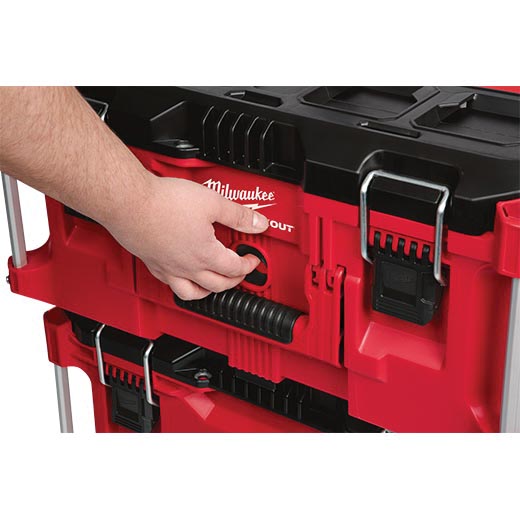 Milwaukee 48-22-8425 Tool Box, 100 lb, Polymer, Red, 22.1 in L x 16.1 in W x 11.3 in H Outside