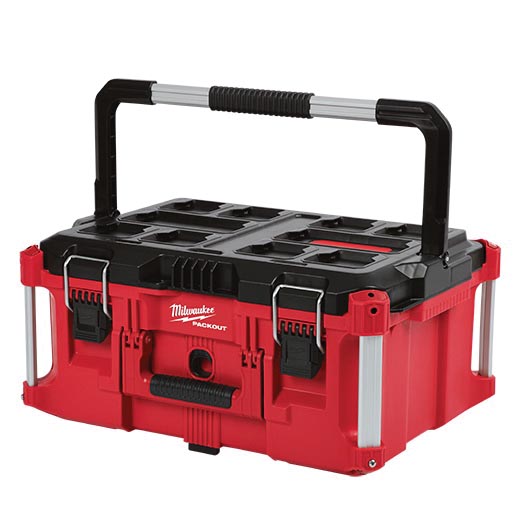 Milwaukee 48-22-8425 Tool Box, 100 lb, Polymer, Red, 22.1 in L x 16.1 in W x 11.3 in H Outside