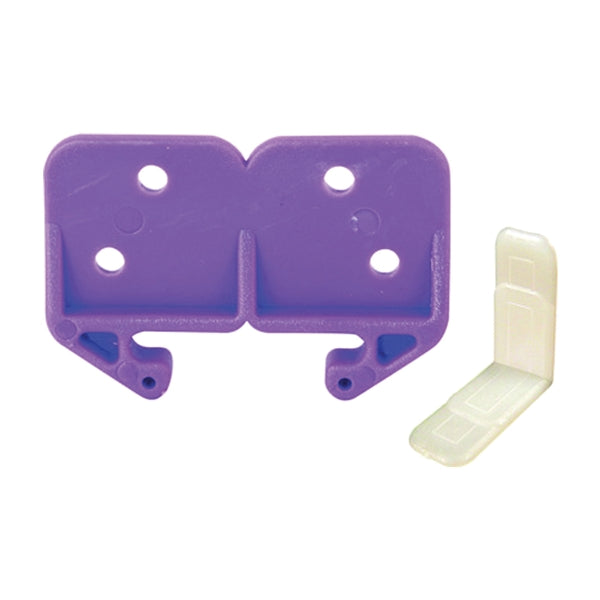 Prime-Line R 7130 Drawer Track Guide Kit, Plastic, Purple