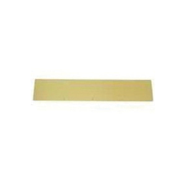 Schlage SC8400PA3 6X30 Kick Plate, 30 in L, 6 in W, Aluminum, Brass