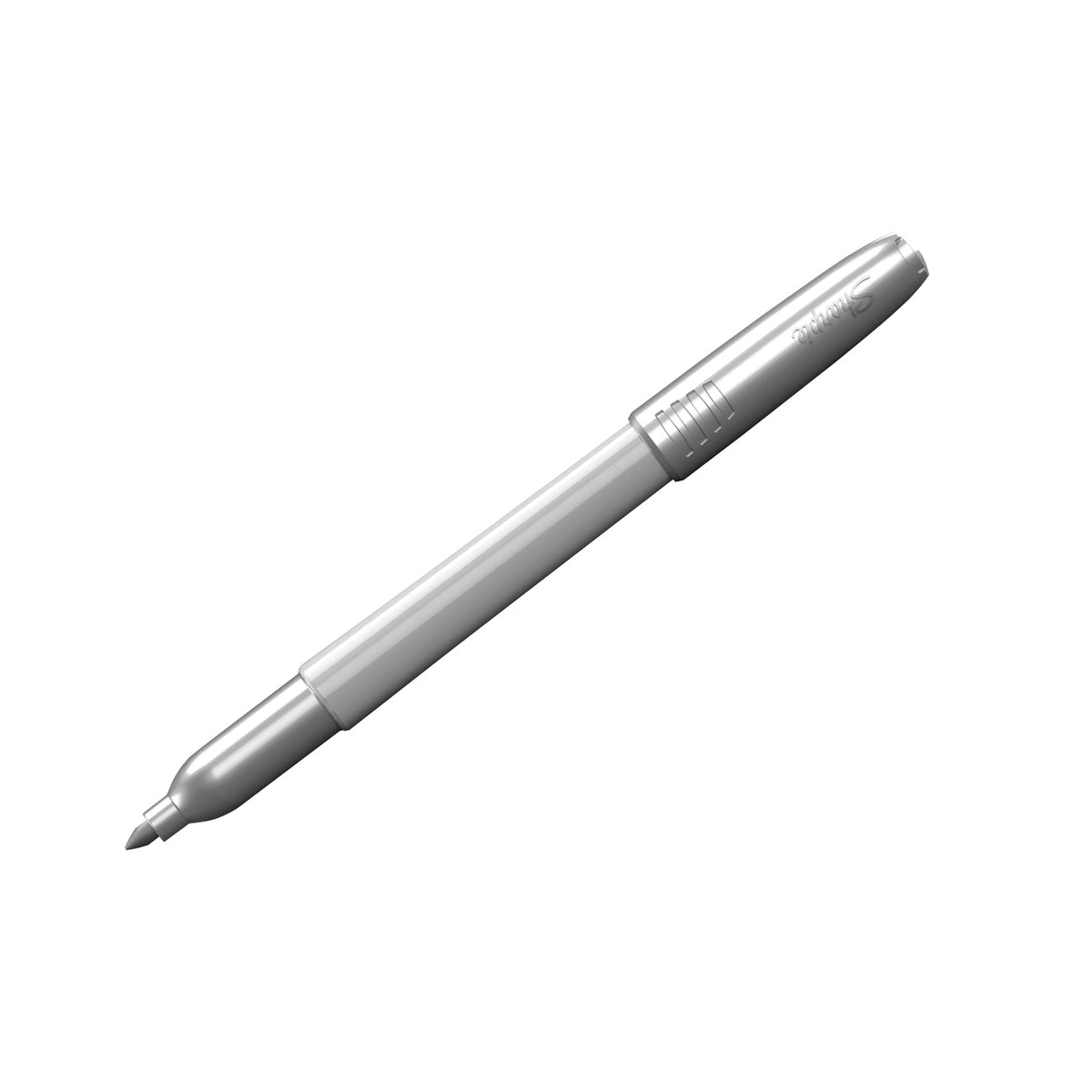 Sharpie 39108 Permanent Marker, Fine Lead/Tip, Silver Lead/Tip