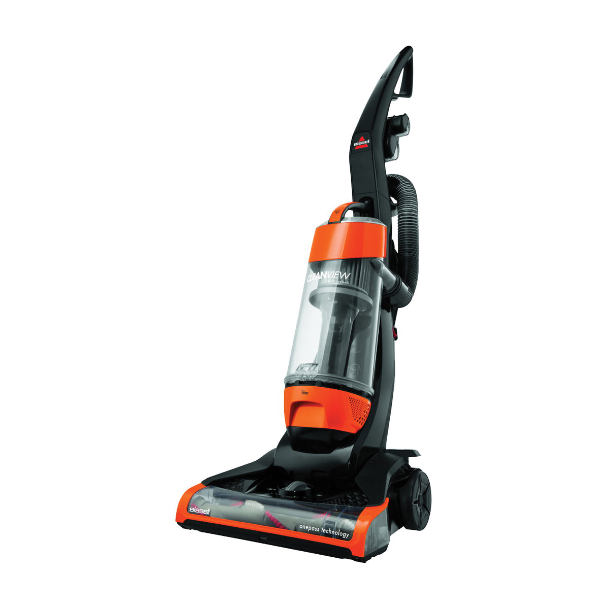 BISSELL CleanView 1831 Vacuum Cleaner, Multi-Level Filter, 25 ft L Cord, Samba Orange Housing