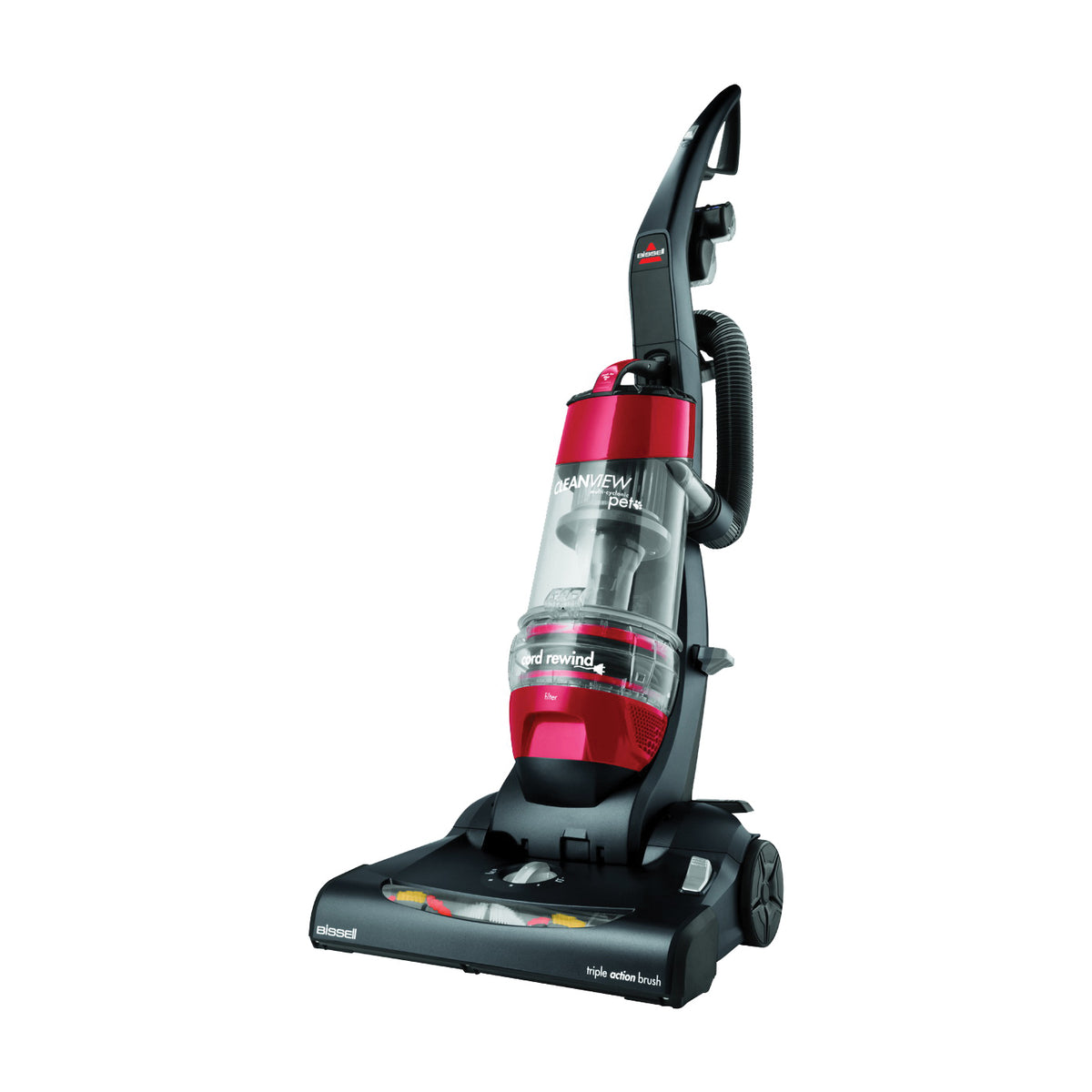 BISSELL CleanView 1319 Vacuum Cleaner, Multi-Level Filter, 27 ft L Cord, Red Housing