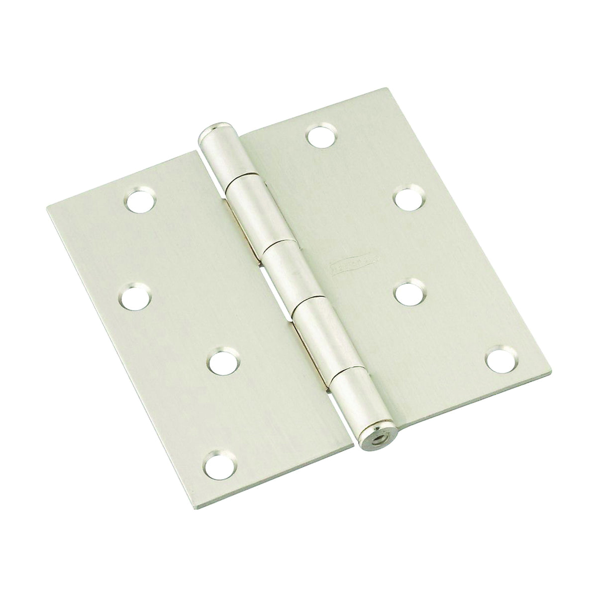 National Hardware N830-249 Door Hinge, Steel, Satin Nickel, Non-Rising, Removable Pin, Full-Mortise Mounting, 55 lb