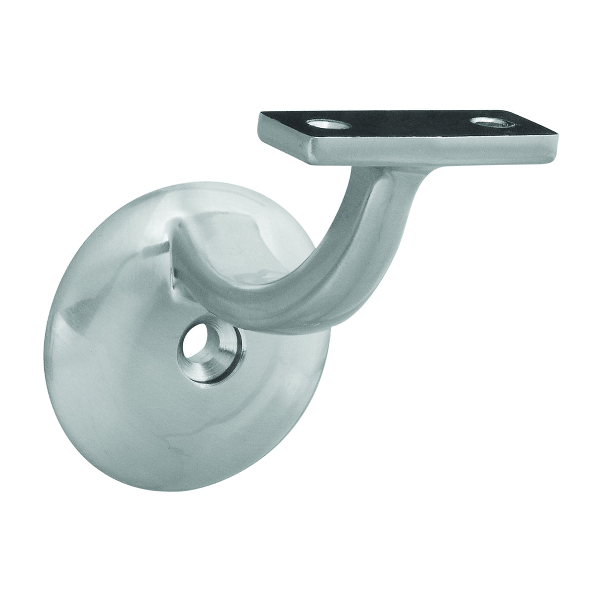 National Hardware N830-127 Handrail Bracket, 250 lb, Zinc, Satin Nickel