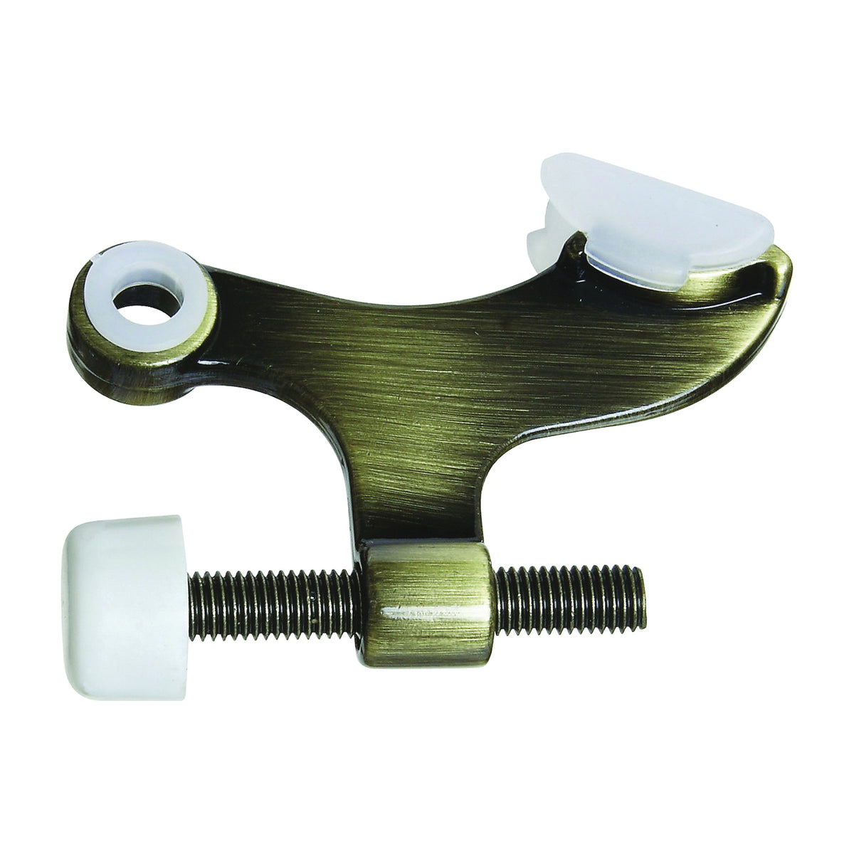 National Hardware N830-253 Hinge Pin Door Stop, Die-Cast Zinc, Antique Brass