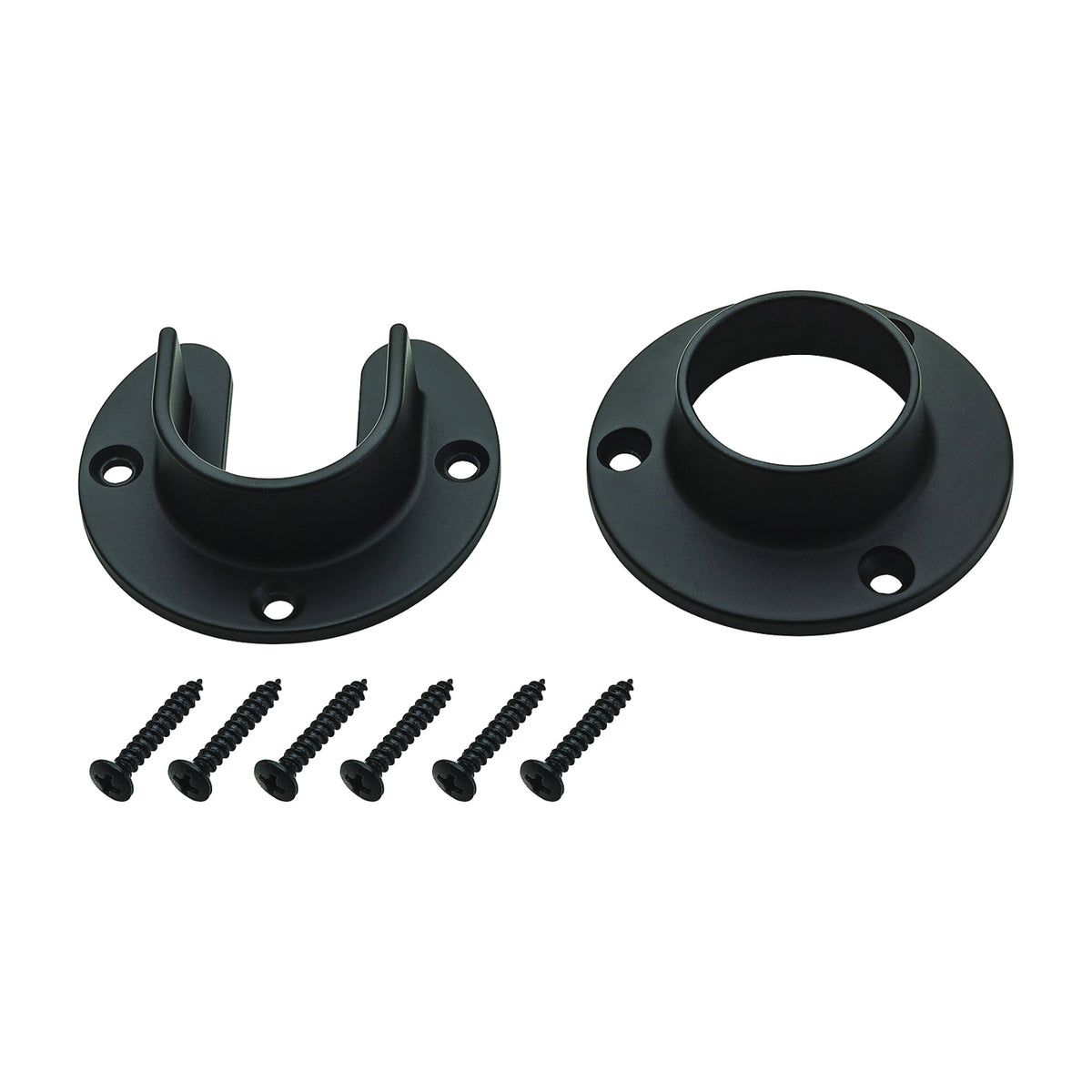 National Hardware V8600 S822-081 Closet Flange Set, Zinc, Oil-Rubbed Bronze