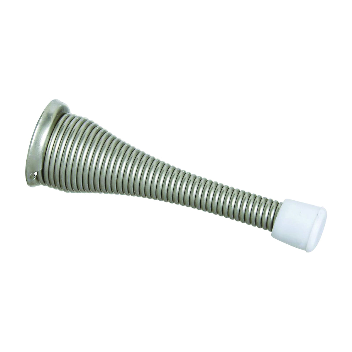 National Hardware N830-167 Door Stop, 3-3/4 in Projection, Steel, Satin Nickel