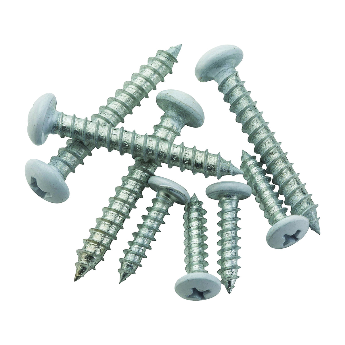 National Hardware S822-085 Mounting Screw, Steel, White