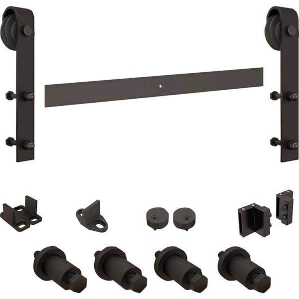 National Hardware N186-960 Decorative Sliding Door Hardware, Steel, Oil-Rubbed Bronze