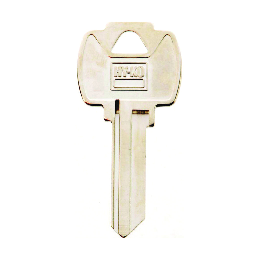 HY-KO 11010FA1 Key Blank, Brass, Nickel, For: Falcon Cabinet, House Locks and Padlocks
