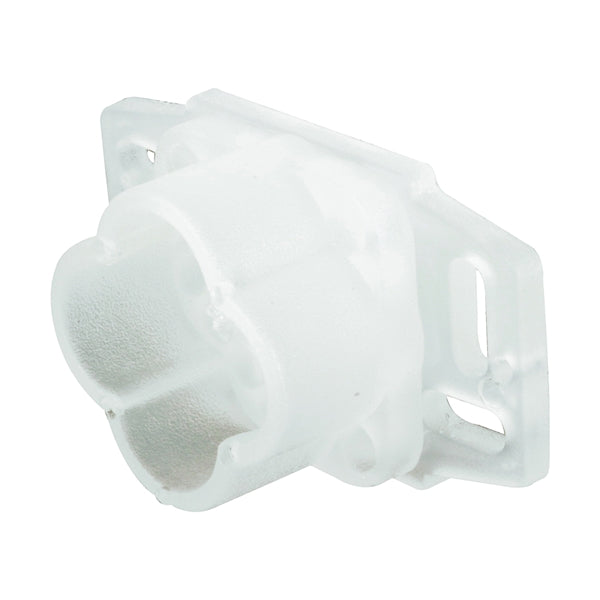 Prime-Line R 7131 Drawer Track Backplate, 7/8 in L, 1-13/16 in W, Plastic
