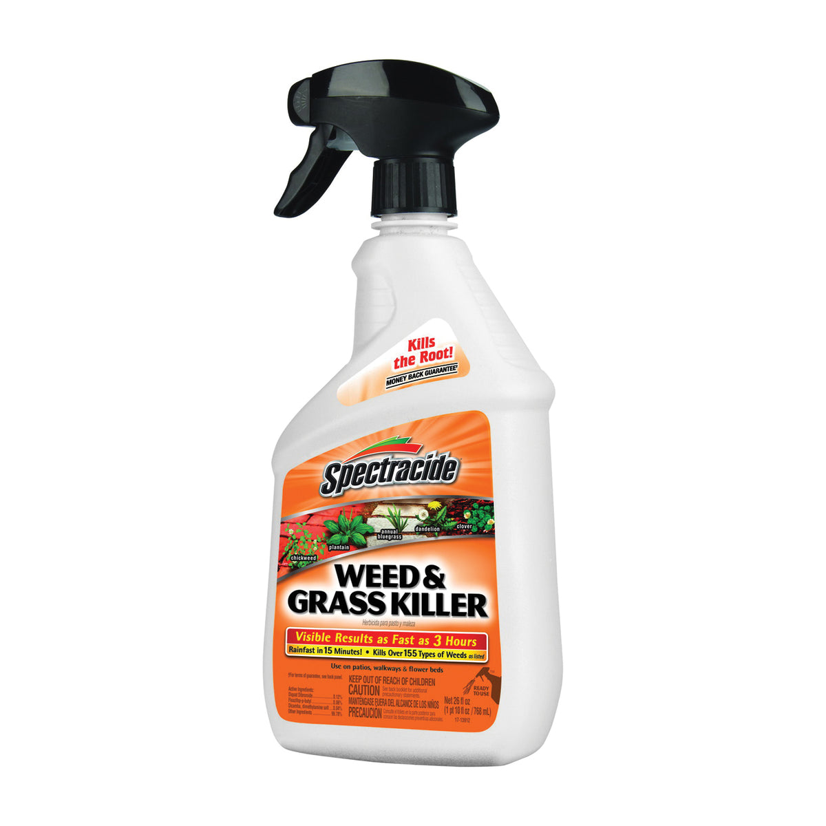 Spectracide HG-96428 Weed and Grass Killer, Liquid, Amber, 32 oz Bottle