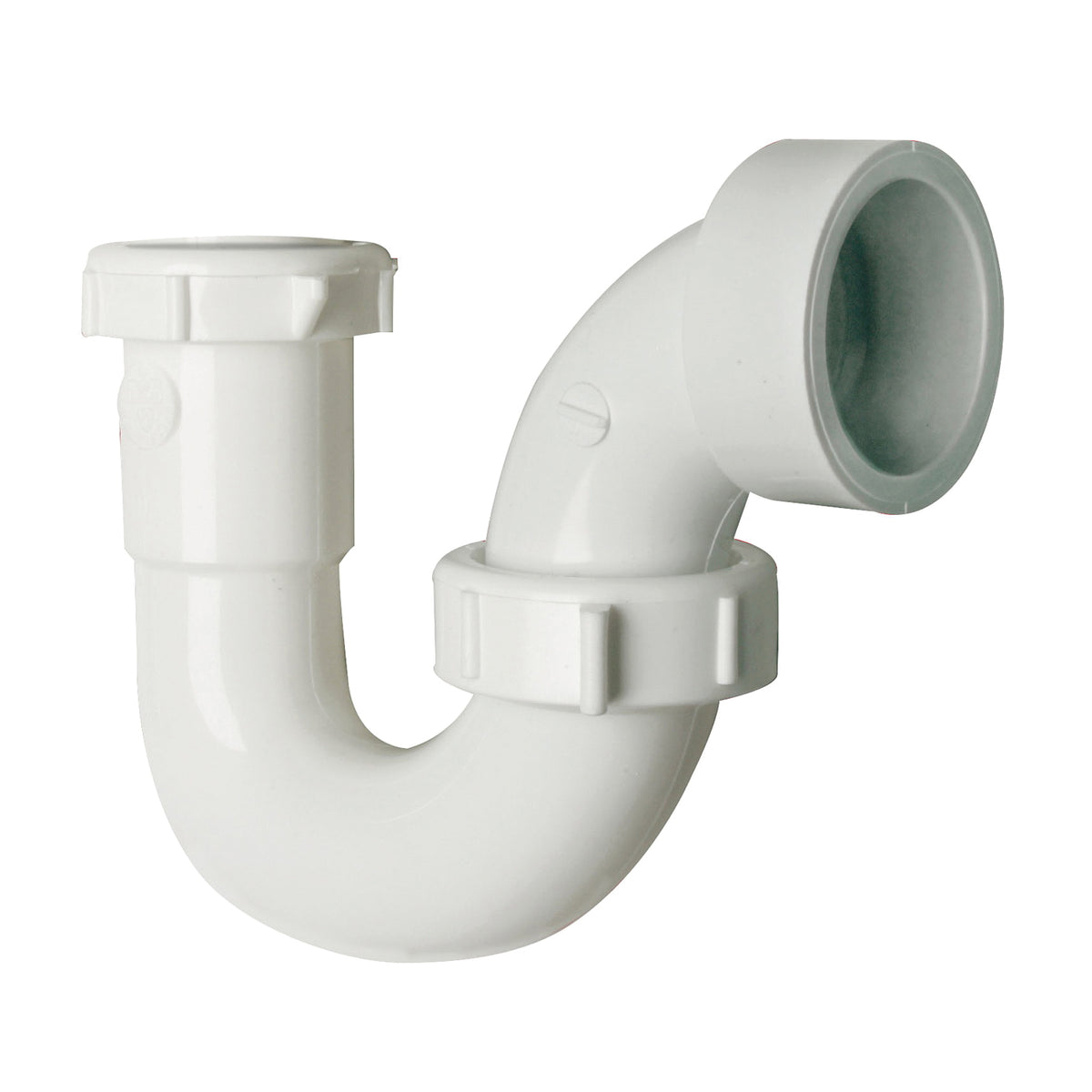 Plumb Pak PP950W S-Trap, 1-1/2 in, Plastic, White, SCH 40 Schedule