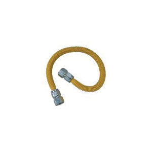 BrassCraft ProCoat Series CSSC22-48P Gas Connector, 3/4 x 3/4 in, Stainless Steel, 48 in L