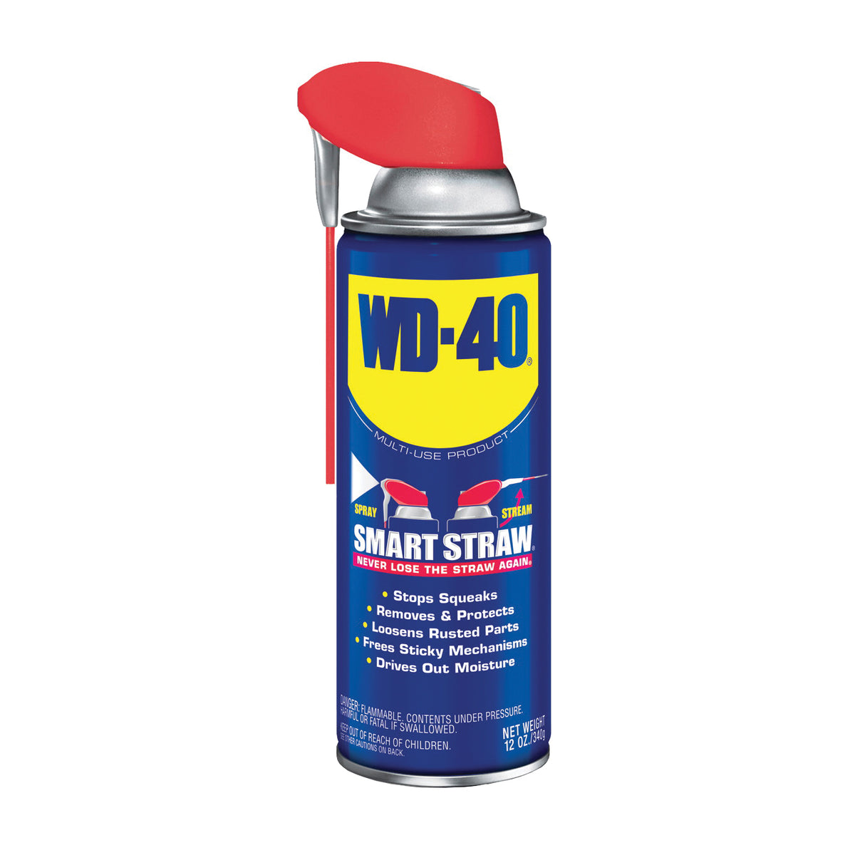 WD-40 SMART STRAW 490057 Lubricant, 12 oz Aerosol Can, Liquid