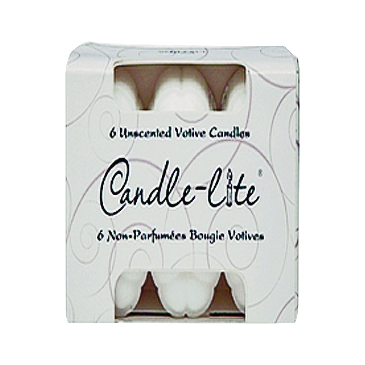 CANDLE-LITE 1601595 Votive Food Warmer Candle, White Candle, 10 hr Burning
