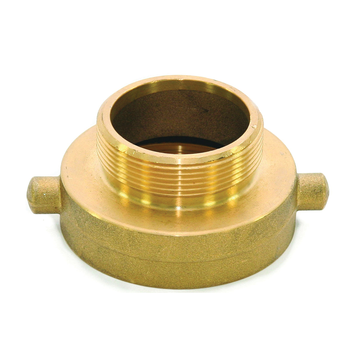 ABBOTT RUBBER JBHA-200 Hydrant Adapter, 2-1/2 x 2 in, NST x NPT, Brass