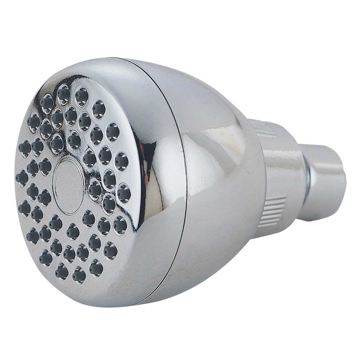 Boston Harbor B11041CP Shower Head, 1.75 gpm, 1/2-14 NPT Connection, Threaded, 1-Spray Function, Plastic, Chrome