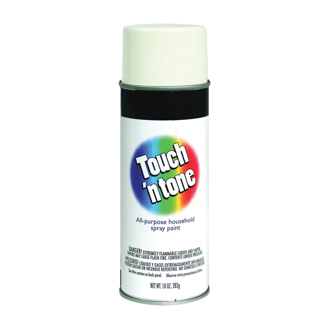 TOUCH 'N TONE 55274830 Spray Paint, Gloss, White, 10 oz, Aerosol Can
