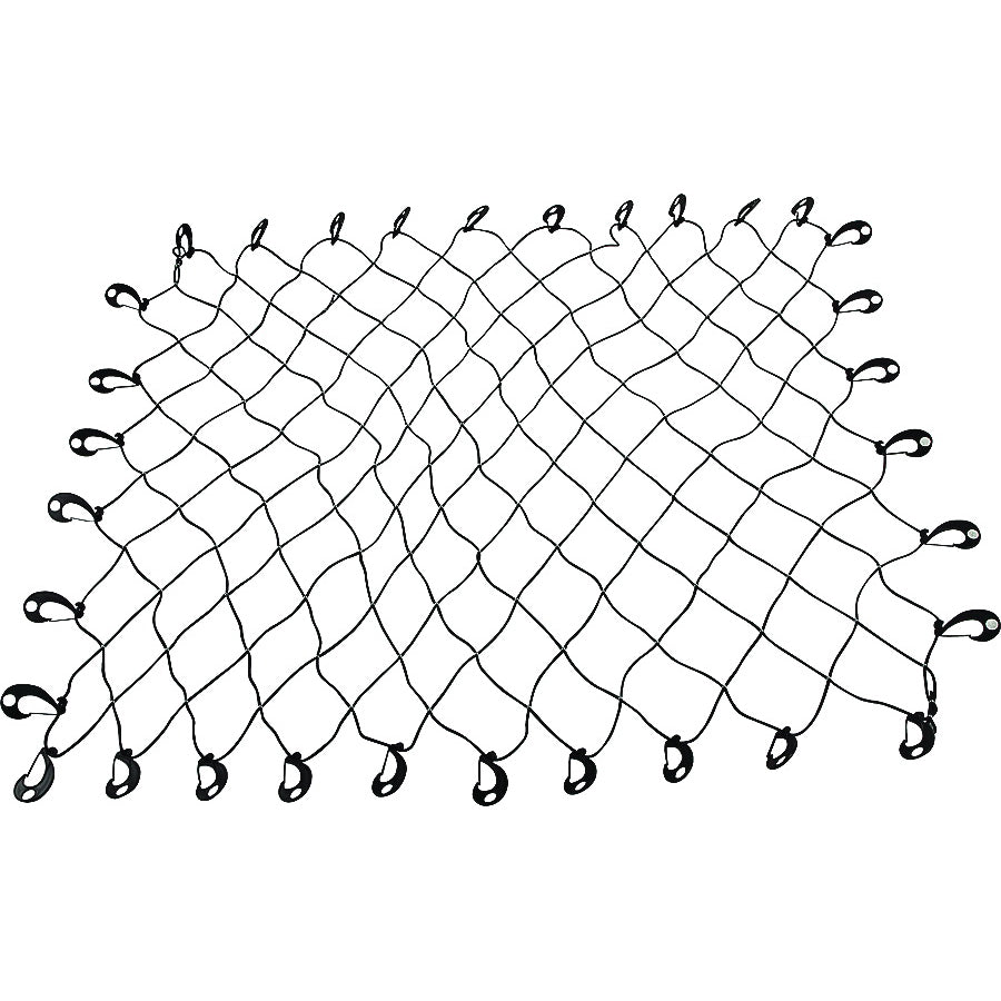 ProSource FH92102 Cargo Net, 96 in L, 72 in W, Rubber, Black