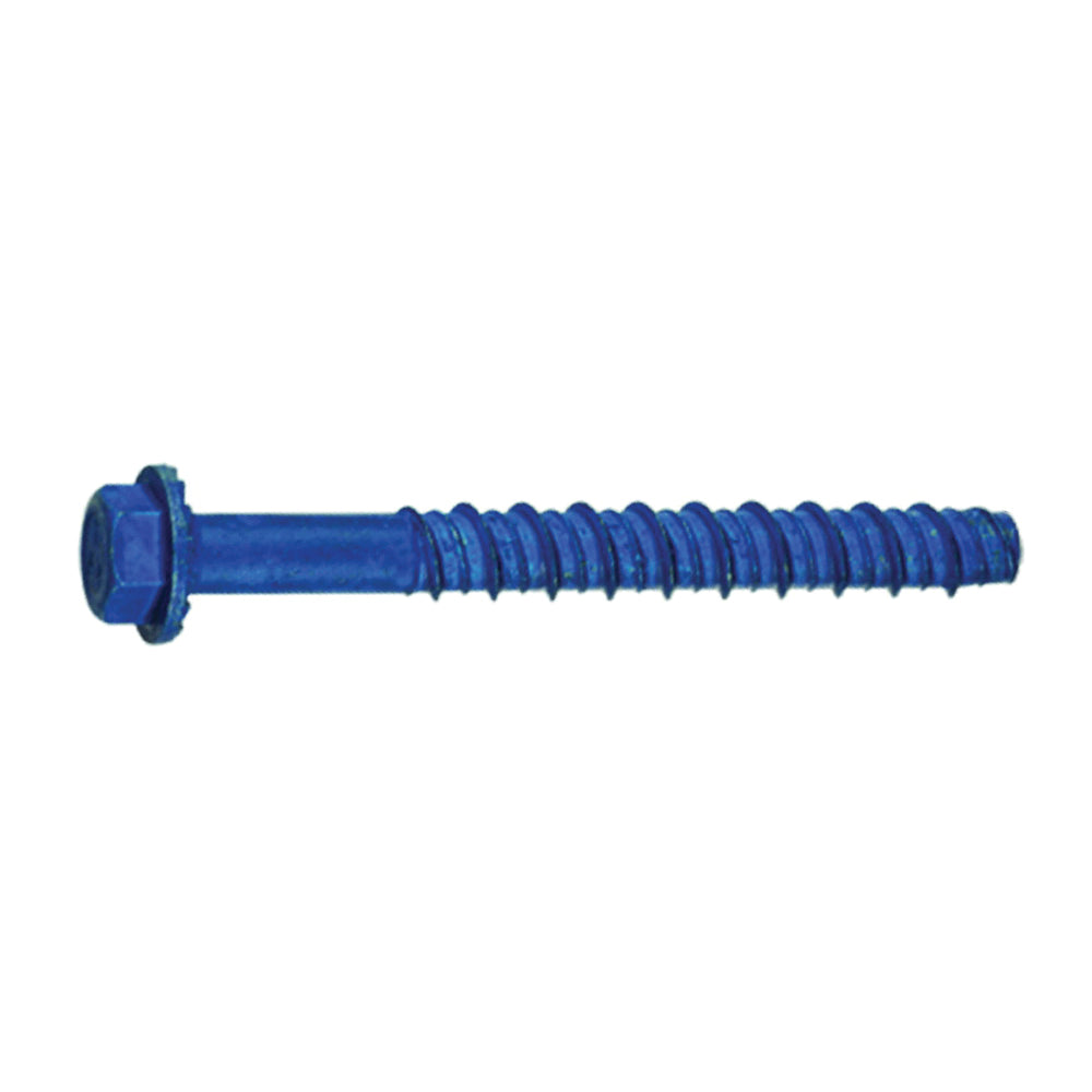 Buildex Tapcon 24293 Screw Anchor, Hex Drive, Steel, Metallic, 15 PK