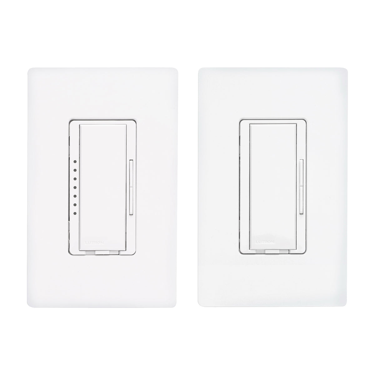 Lutron Maestro MAW-603-RH-WH Companion Dimmer Set, 5 A, 120 V, 600 W, Halogen, Incandescent Lamp, 3-Way, White