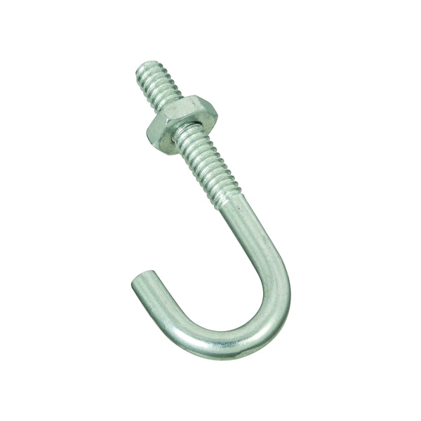 National Hardware 2195BC Series N232-868 J-Bolt, 3/16 in Thread, 0.96 in L Thread, 1-7/8 in L, 40 lb Working Load, Steel