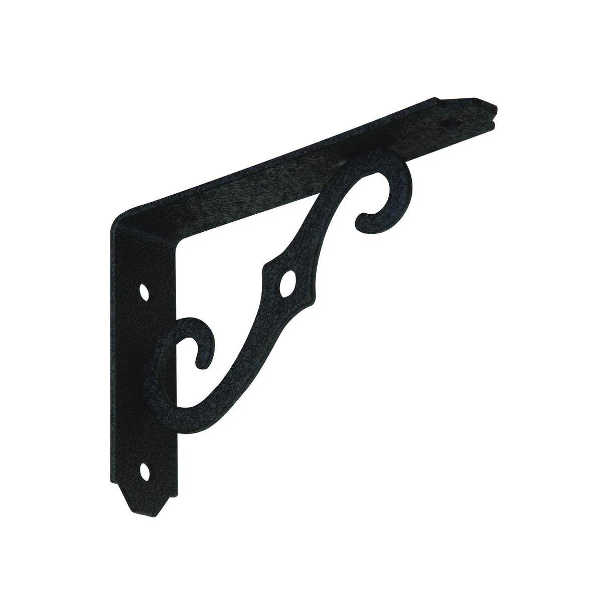 National Hardware 152BC 229393 Shelf Bracket, 80 lb, 5 in L, 0.94 in H, Steel, Antique Black