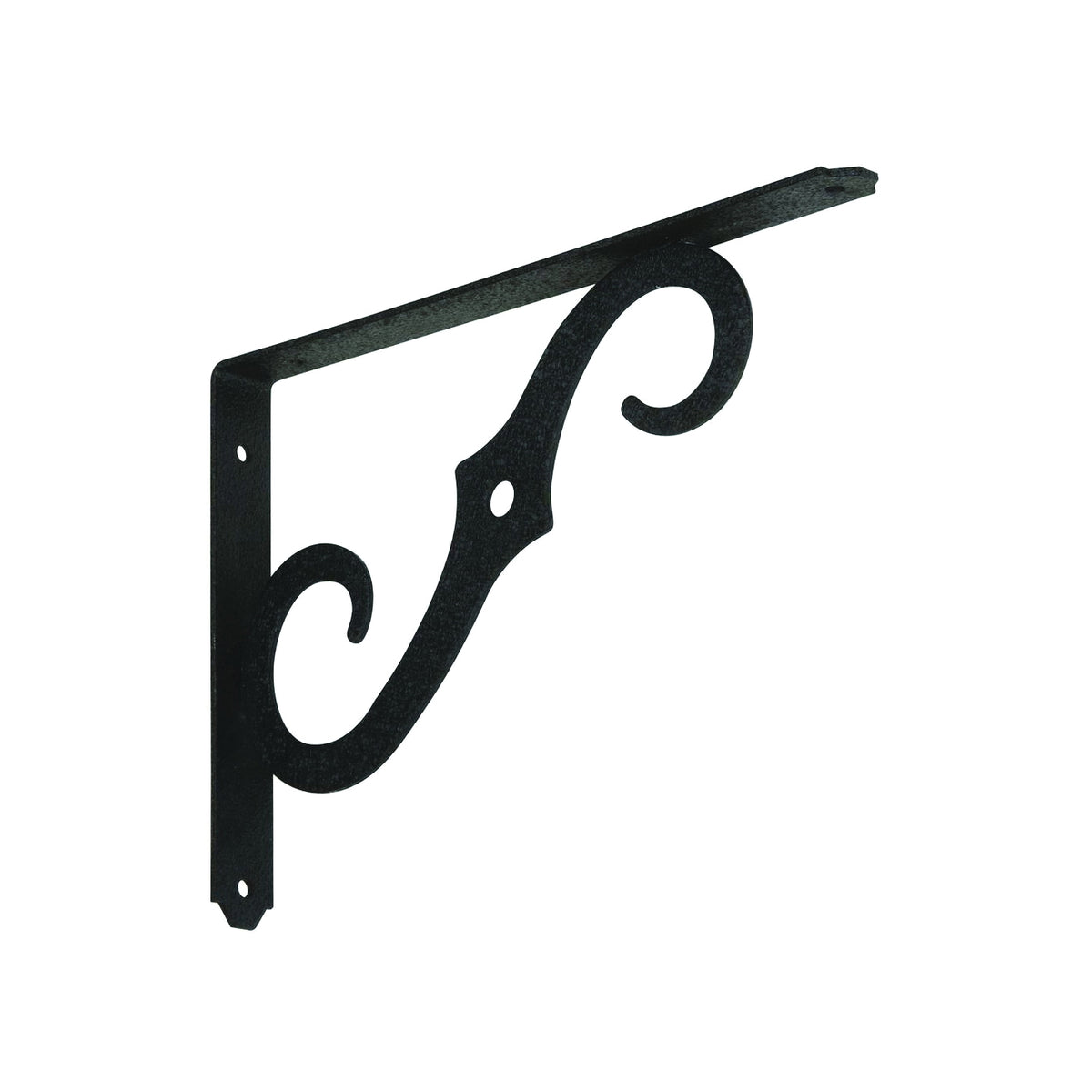 National Hardware 152BC 229450 Shelf Bracket, 100 lb, 10 in L, 0.94 in H, Steel, Antique Black