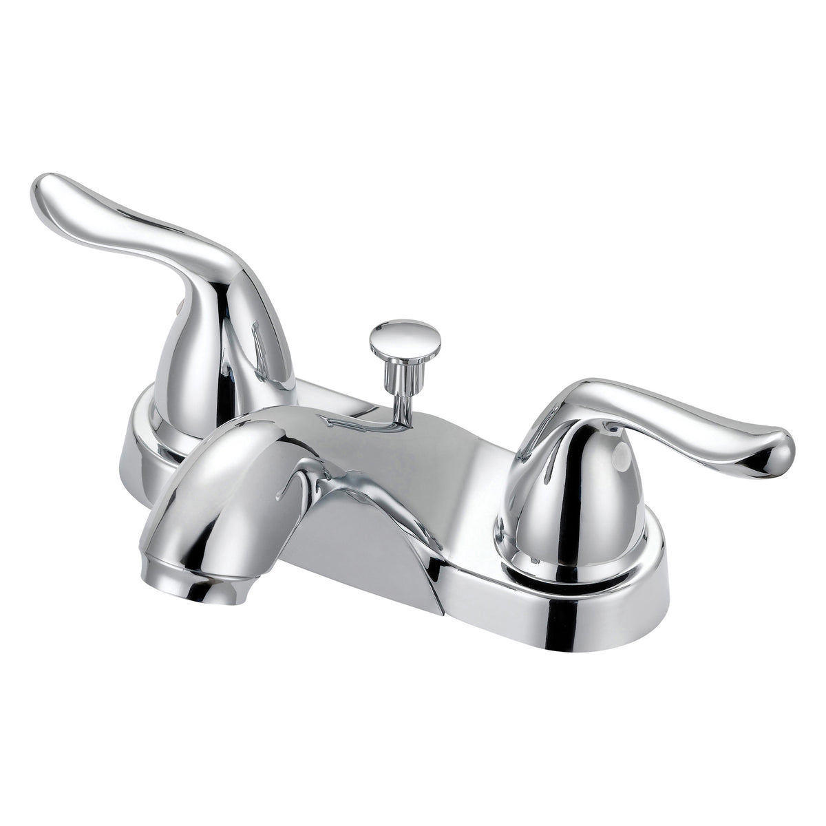 Boston Harbor F5121033CP Lavatory Faucet, 1.2 gpm, 2-Faucet Handle, 3-Faucet Hole, Metal/Plastic, Chrome Plated