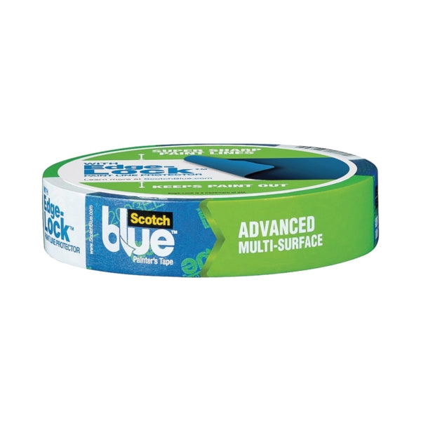 ScotchBlue 2093EL-24E Painter's Tape, 60 yd L, 0.94 in W, Smooth Crepe Paper Backing, Blue