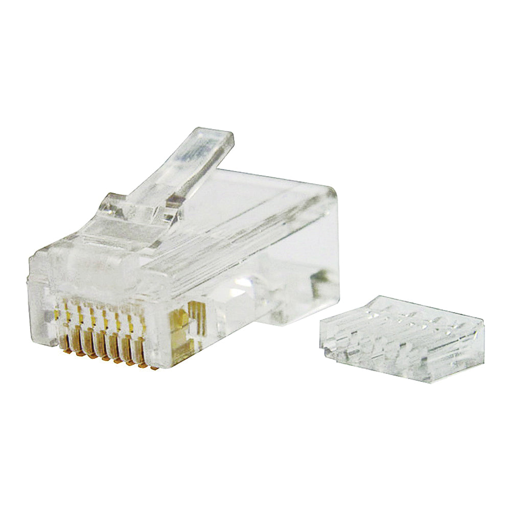GB GMC-88M6 Modular Plug, RJ-45 Connector, 8 -Contact, 8 -Position, White