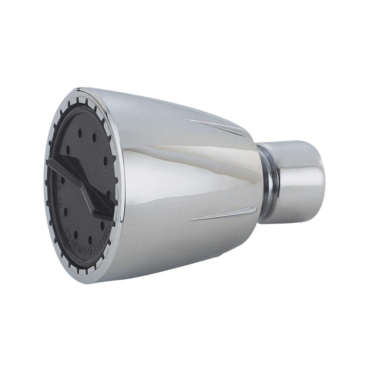 Boston Harbor B11204CP Shower Head, 1.75 gpm, 1/2-14 NPT Connection, Threaded, 1-Spray Function, Plastic, Chrome