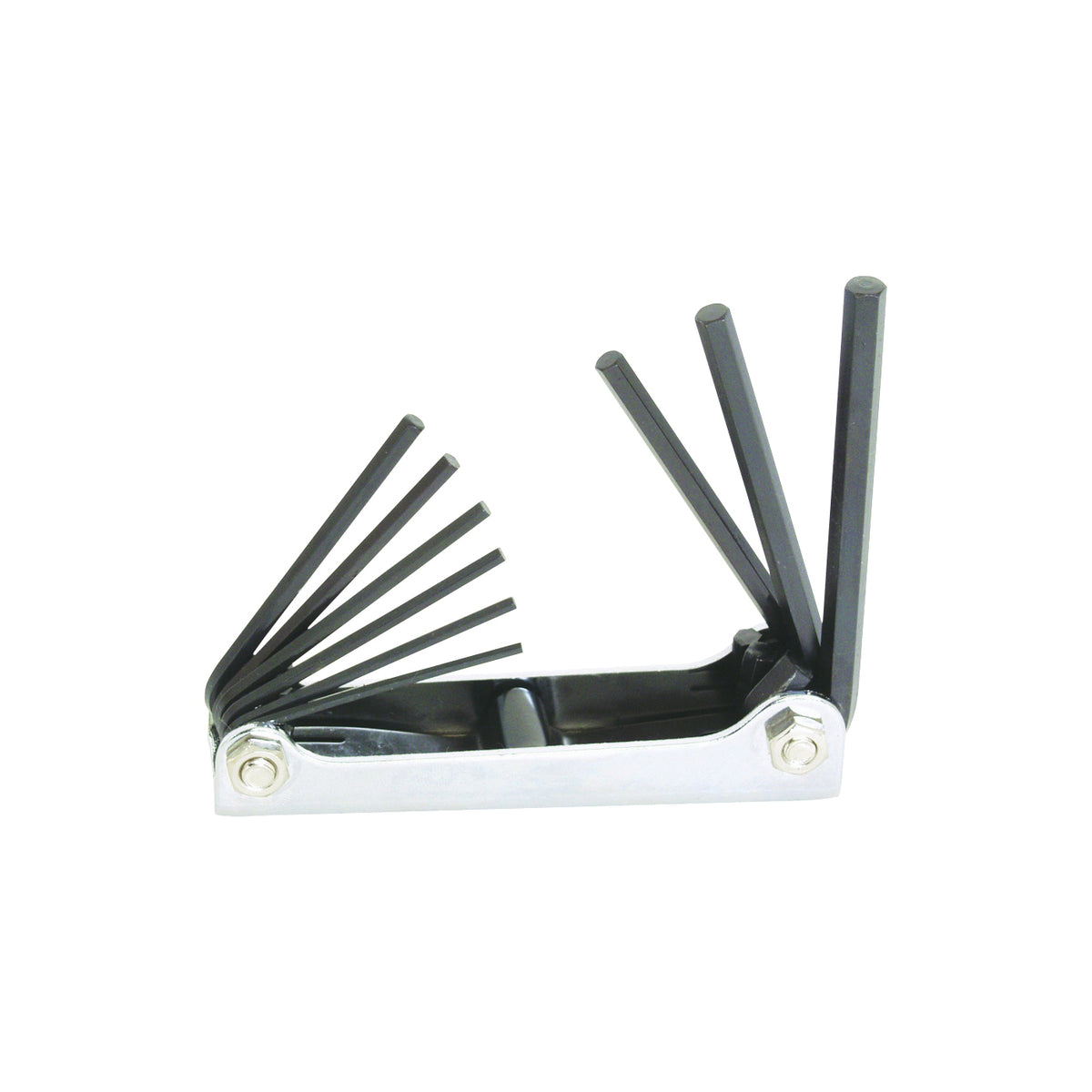 Vulcan TW-001-06 Hex Key Set, 9-Piece, Chrome Vanadium Steel, Black