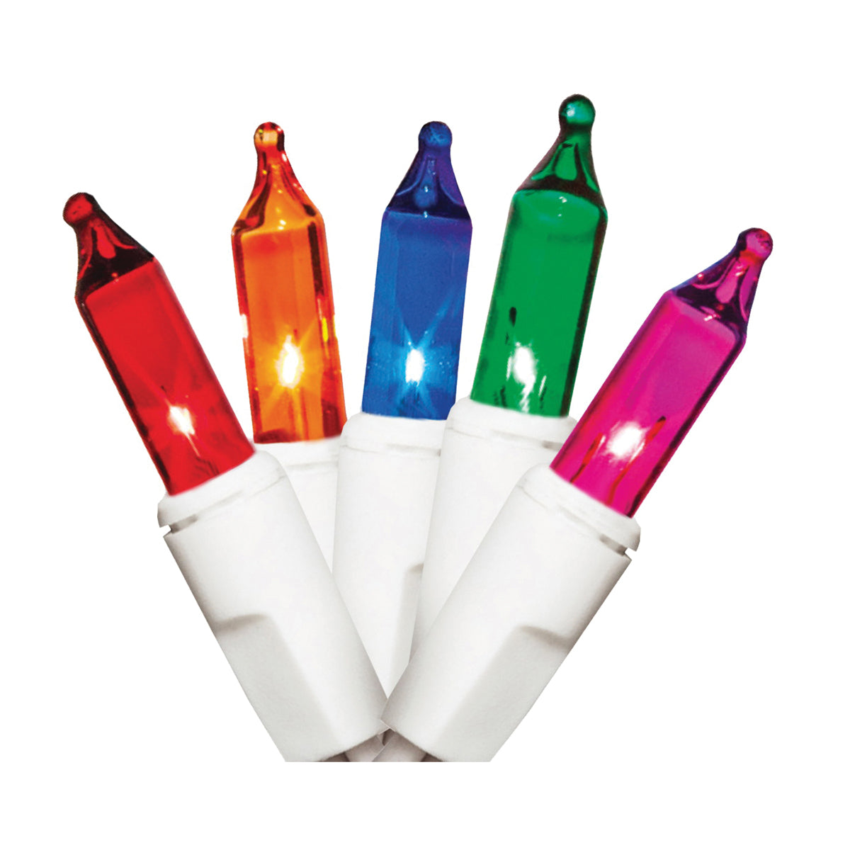 Hometown Holidays U13Y023I Light Set, Christmas, 120 V, 20.4 W, 50-Lamp, Incandescent Lamp, 1000 hr Average Life