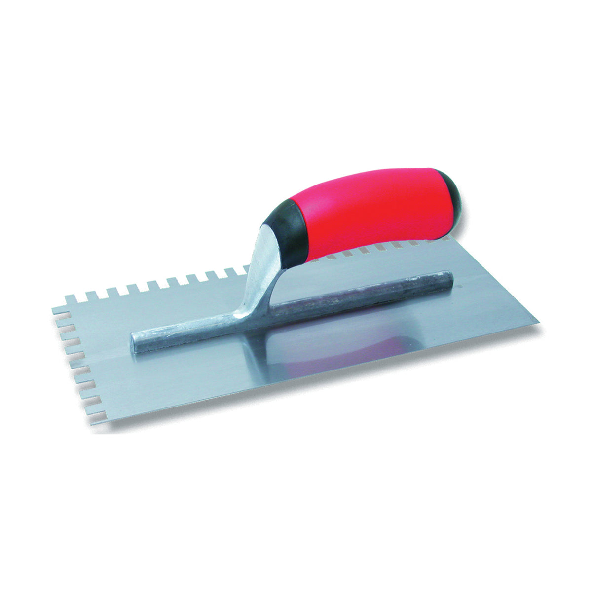 QLT 15672 Trowel, 11 in L, 4-1/2 in W, Square Notch, Soft Grip Handle