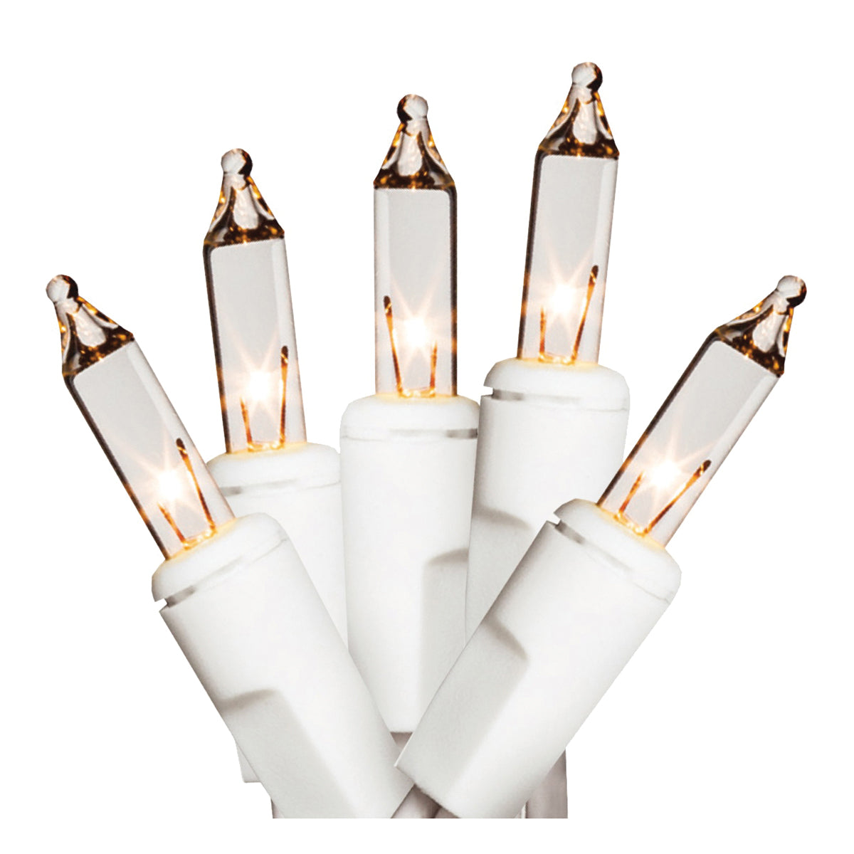 Hometown Holidays U13Y023F Light Set, Christmas, 120 V, 20.4 W, 50-Lamp, Incandescent Lamp, Clear Lamp, 11.54 ft L